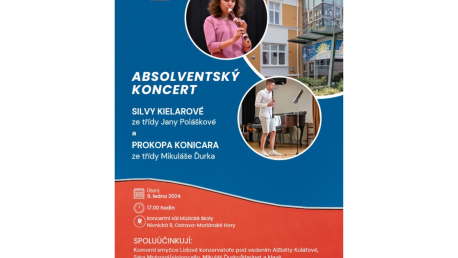 Absolvenstký koncert Silvy Kielarové a Prokopa Konicara